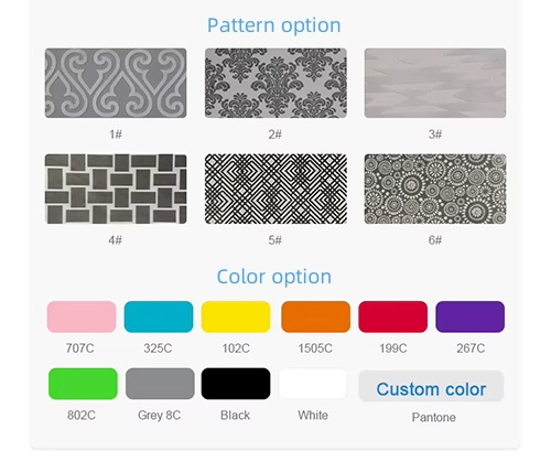pattern color option