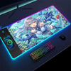 Gaming Mouse Pad With Custom Logo Die Cut Big Large RGB Mouse Pad With Wireless Charger Waterproof Anime Girl Mousepad Mouse Mat