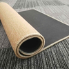 Brown Tan Natural Dye Sublimation Blanks Linen Natural Rubber Doormats Floor Door Mats