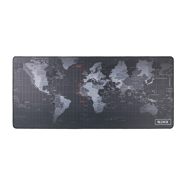 World Map Large Size Extended Professional Smooth Custom Rubber Gaming Mouse Pad