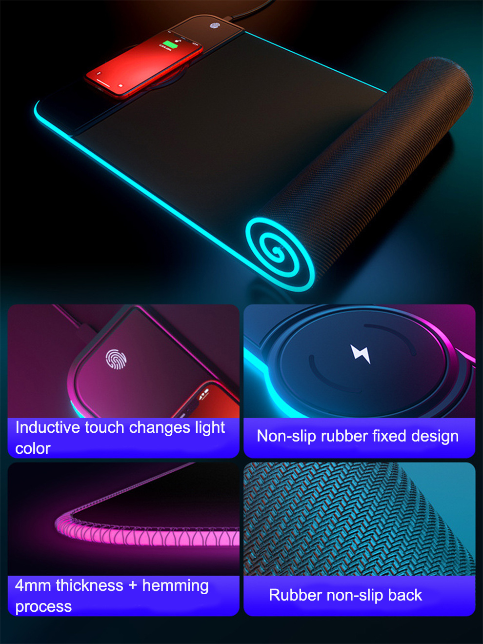 wireless charging mouse pad xq (4)