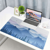 Custom Waterproof Fabric SurfaceEco Friendly Natural Rubber Office Desk Mat