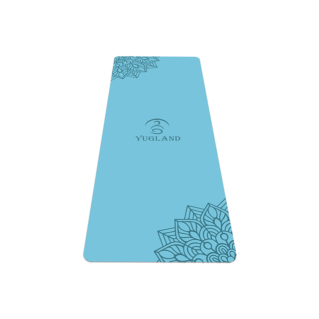 Nonslip Natural Rubber PU Yoga Mat Custom Print Logo / Excise Mat