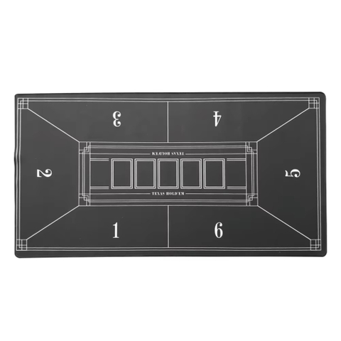 UOO 3 New Designs Games Texas Poker Table Mat Mouse Pad Rubber Material Poker Mat with Shoulder Bag 2MM 120x60CM