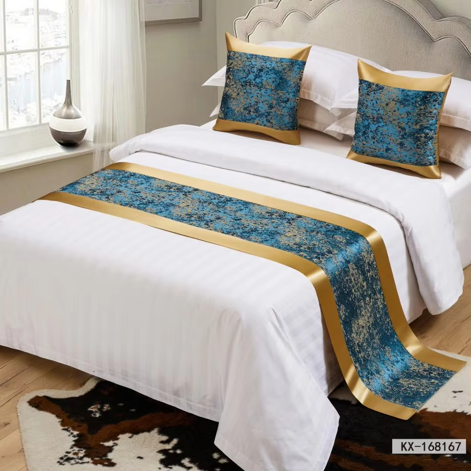 Runner Long Bed Runner Matching Pillow Hotel Bed Runner Cushion Cover Bed End Towel Beddings