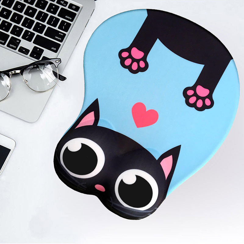 Cartoon Lovely 3D Wrist Guard Silicone Hand Support Antiskid Wrist Pad
