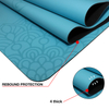 Nonslip Natural Rubber PU Yoga Mat Custom Print Logo / Excise Mat