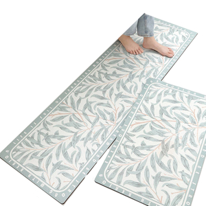 New Cushioned Anti-Fatigue Kitchen Rugs Non-Skid Waterproof PVC Kitchen Rugs And Mats Comfort Standing Kitchen Mats for Floor
