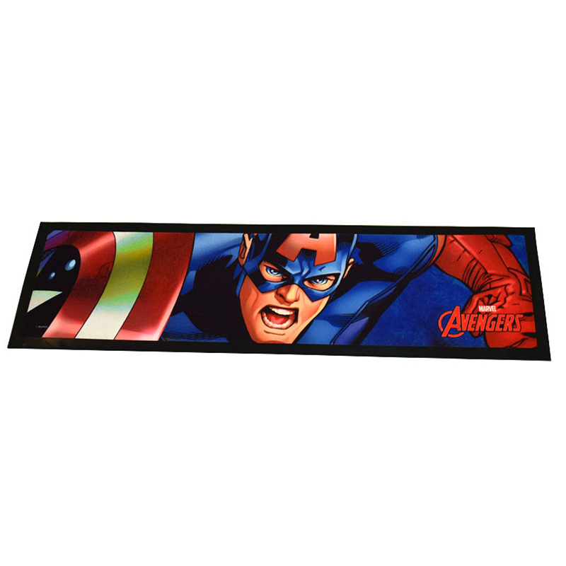 F1 Anti-slip Nitrile Rubber With Sublimation Custom Printing Logo Bar Accessories Bar Spill Mat Natural Nitrile Rubber Bar Mat