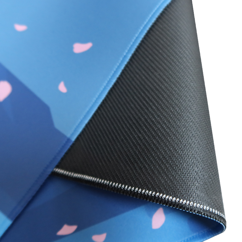 Custom Waterproof Fabric SurfaceEco Friendly Natural Rubber Office Desk Mat