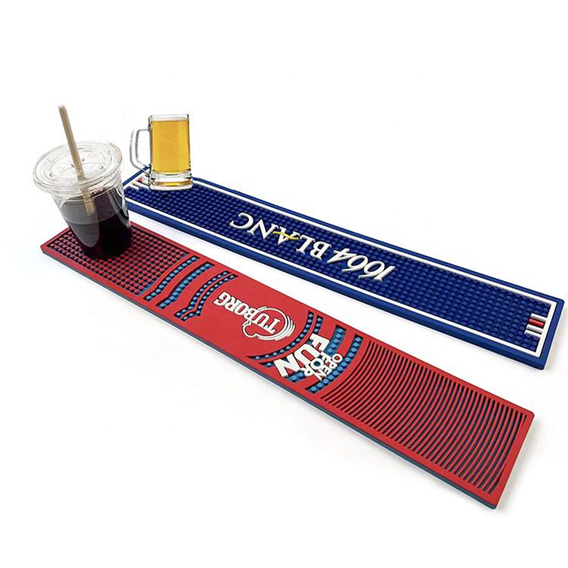 OEM Custom Logo Soft Pvc Rubber Bar Safe Mat Rubber Beer Mats Accessories Para Bar Mat for Sale