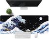 Gaming Laptop Mouse Pad,Sea Wave Big Mice Pads PC Keyboard Waterproof and Non-Slip