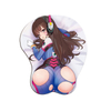 Custom 3D Breast Mouse Pad Sexy Boob Mousepad with Wrist Rest