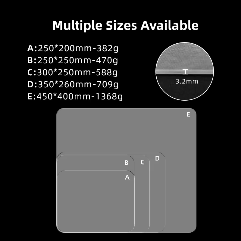 New PV Gaming Glass Mouse Pad Toughened New Upgrade Smoother Response FPS Gaming Business Glass Mouse Pad Customised Patterns