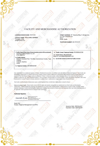 Facility and Merchandise Authorization