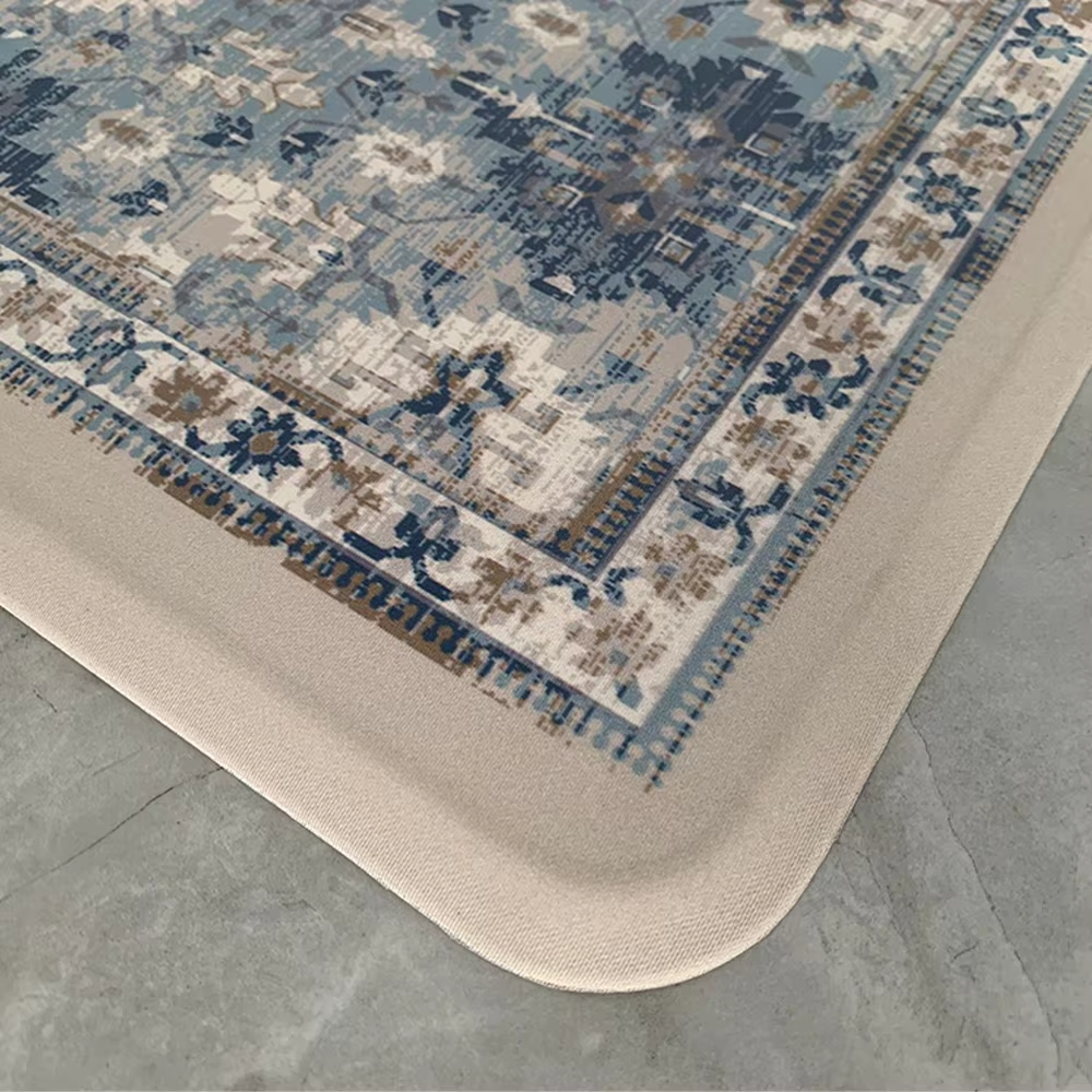 Easy To Clean And Maintain Washable Custom PVC Rectangle Kitchen Floor Mats Non Slip for Floor