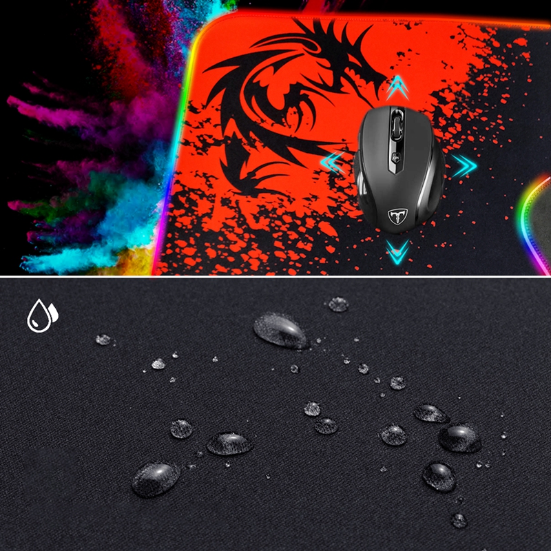 Natural Rubber Large Custom Sublimation Gaming Led RGB Mouse Pads