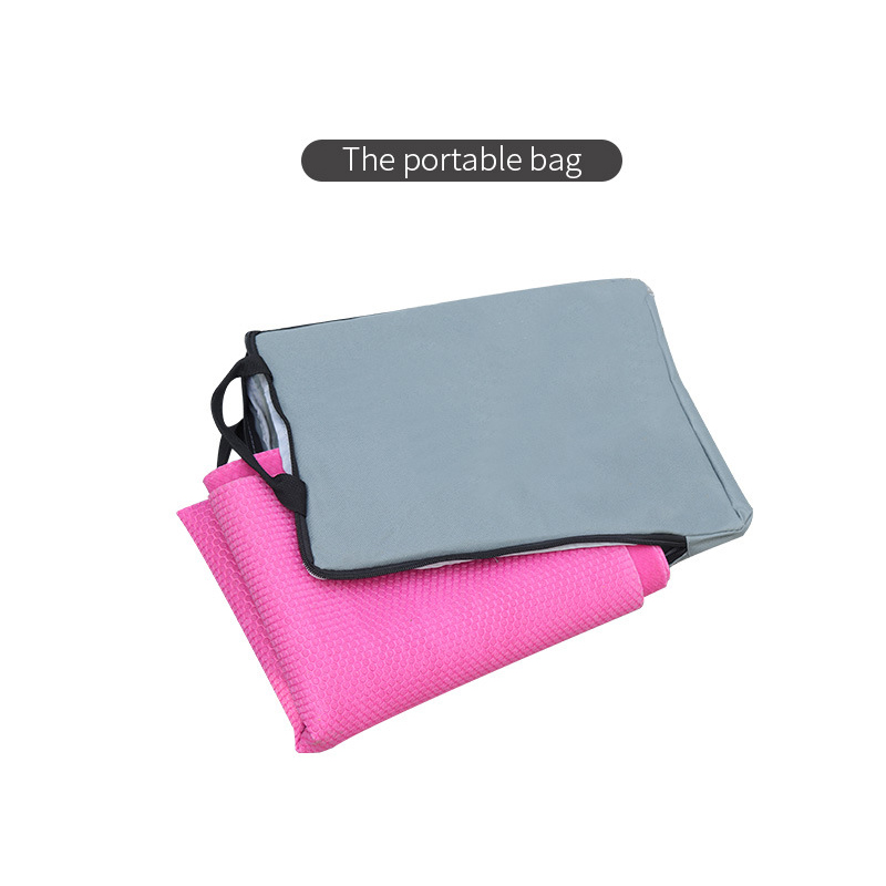 Odorless Pure Natural Rubber Covered Travel Yoga Mat