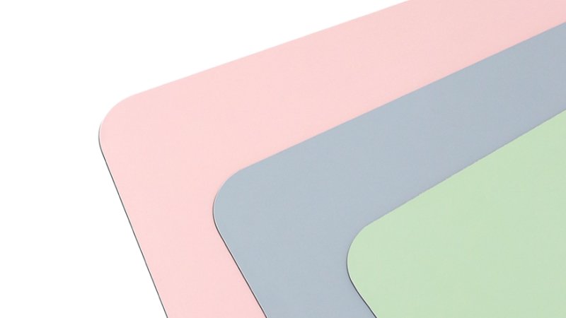 pink desk mat