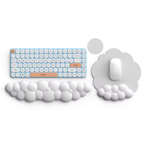 Keyboard Wrist Rest Cloud Pad Typing Wrist Guard Wind Foam Cortex Memory Cotton for Office Mouse Pad Set